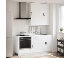 Virtuvės vienetas PORTO 5 pcs Itin blizgi balta
