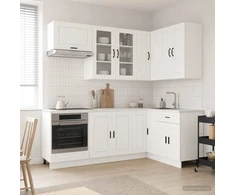 Virtuvės vienetas PORTO 8 pcs Itin blizgi balta