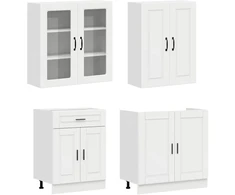 Virtuvės vienetas PORTO 8 pcs Itin blizgi balta