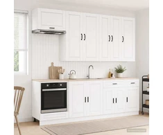 Virtuvės vienetas PORTO 8 pcs Itin blizgi balta
