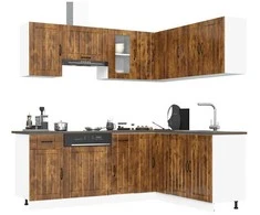Virtuvinių spintelių komplektas, 11 dalių, Kalmar, dūminio