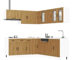 Virtuvinių spintelių komplektas, 11 dalių, Kalmar, artisano