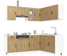 Virtuvinių spintelių komplektas, 11 dalių, Kalmar, artisano