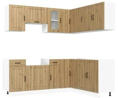 Virtuvinių spintelių komplektas, 11 dalių, Kalmar, artisano