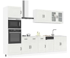 Virtuvinių spintelių komplektas, 7 dalių, Kalmar, balta