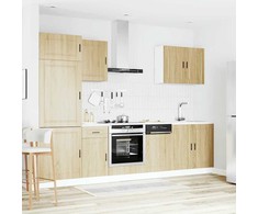 Virtuvinių spintelių komplektas, 7 dalių, Porto, ąžuolo