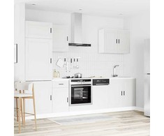 Virtuvinių spintelių komplektas, 7 dalių, Porto, balta