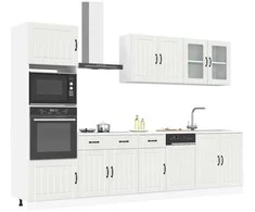 Virtuvinių spintelių komplektas, 7 dalių, Lucca, balta