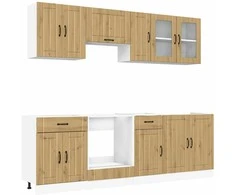 Virtuvinių spintelių komplektas, 8 dalių, Kalmar, artisano