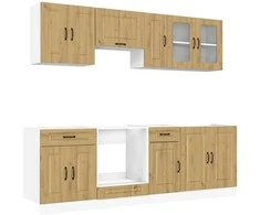 Virtuvinių spintelių komplektas, 8 dalių, Kalmar, artisano