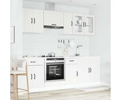 Virtuvinių spintelių komplektas, 8 dalių, Kalmar, balta