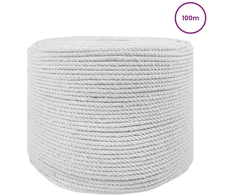 Virvė 2 pcs Balta Medvilnė