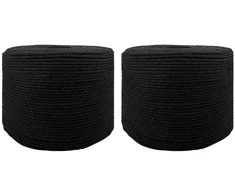 Virvė 2 pcs Juoda Medvilnė