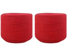Virvė 2 pcs Raudona Medvilnė