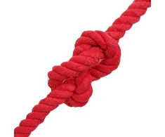Medvilninė virvė 14 mm 25 m Raudona 100% Medvilnė