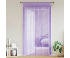 Virvelinės užuolaidos, 2 vnt., violetinės, 100x250 cm