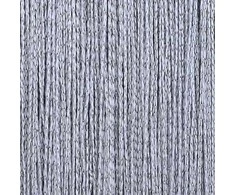 Virvelinės užuolaidos, 2vnt., 100x250cm, šviesiai pilkos sp.
