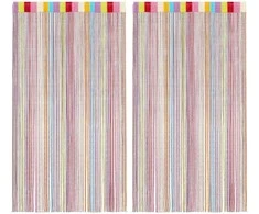 Virvelinės užuolaidos, 2vnt., 100x250cm, įvairių spalvų