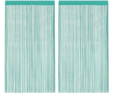 Virvelinės užuolaidos, 2vnt., 140x250cm, turkio spalvos