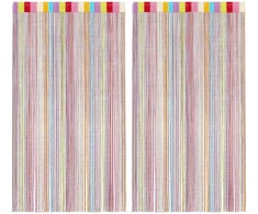 Virvelinės užuolaidos, 2vnt., 140x250cm, įvairių spalvų