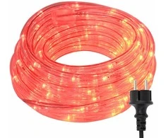 Virvės Šviesa su 1200 LED Raudona 50 m PVC