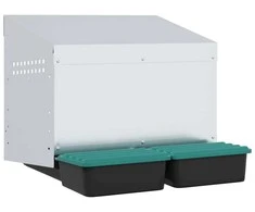 Viščių lizdas, 2 skyriai, montuojamas prie sienos, cinkuotas plienas