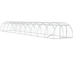 Vištų būdas Sidabrinė 1000 x 150 x 100 cm Galvanizuotas plienas