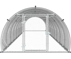 Vištų būdas Sidabrinė 1000 x 150 x 100 cm Galvanizuotas plienas