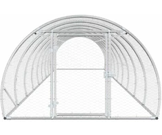 Vištų būdas Sidabrinė 1000 x 150 x 100 cm Galvanizuotas plienas