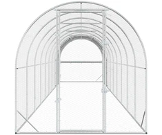 Vištų būdas Sidabrinė 1000 x 200 x 200 cm Galvanizuotas plienas