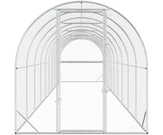 Vištų būdas Sidabrinė 1000 x 200 x 200 cm Galvanizuotas plienas