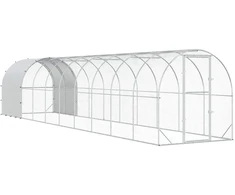 Vištų būdas Sidabrinė 1000 x 200 x 200 cm Galvanizuotas plienas