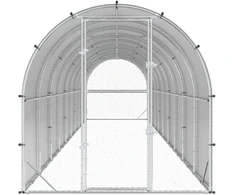 Vištų būdas Sidabrinė 1000 x 200 x 200 cm Galvanizuotas plienas
