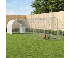 Vištų būdas Sidabrinė 1000 x 200 x 200 cm Galvanizuotas plienas