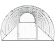 Vištų būdas Sidabrinė 1200 x 150 x 100 cm Galvanizuotas plienas