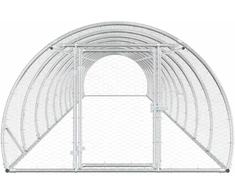 Vištų būdas Sidabrinė 1200 x 150 x 100 cm Galvanizuotas plienas