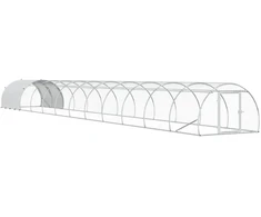 Vištų būdas Sidabrinė 1200 x 150 x 100 cm Galvanizuotas plienas