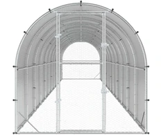 Vištų būdas Sidabrinė 1200 x 200 x 200 cm Galvanizuotas plienas