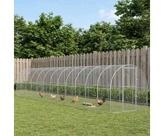 Vištų būdas Sidabrinė 1200 x 200 x 200 cm Galvanizuotas plienas