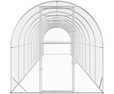 Vištų būdas Sidabrinė 1200 x 200 x 200 cm Galvanizuotas plienas