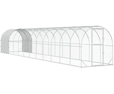 Vištų būdas Sidabrinė 1200 x 200 x 200 cm Galvanizuotas plienas