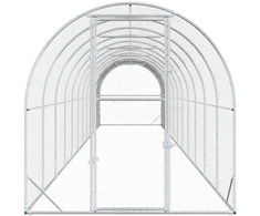 Vištų būdas Sidabrinė 1200 x 200 x 200 cm Galvanizuotas plienas