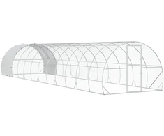 Vištų būdas Sidabrinė 1200 x 300 x 200 cm Galvanizuotas plienas