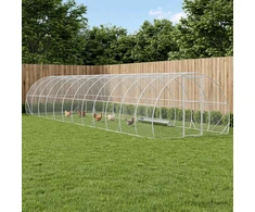 Vištų būdas Sidabrinė 1200 x 300 x 200 cm Galvanizuotas plienas
