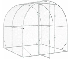 Vištų būdas Sidabrinė 200 x 200 x 200 cm Galvanizuotas plienas
