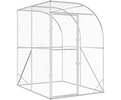 Vištų būdas Sidabrinė 200 x 200 x 215 cm Galvanizuotas plienas