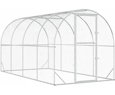 Vištų būdas Sidabrinė 400 x 200 x 200 cm Galvanizuotas plienas