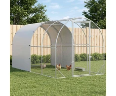 Vištų būdas Sidabrinė 400 x 200 x 200 cm Galvanizuotas plienas