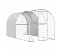 Vištų būdas Sidabrinė 400 x 200 x 200 cm Galvanizuotas plienas