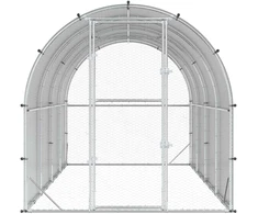 Vištų būdas Sidabrinė 400 x 200 x 200 cm Galvanizuotas plienas